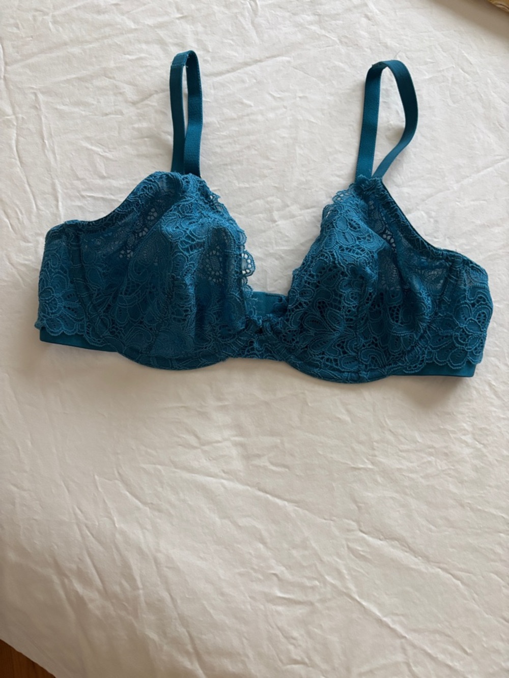 Soma Teal Lace Underwire Bra size 36C NWOT